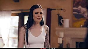 Stepdad spanks toys rough fucks submissive stepdaughter hard