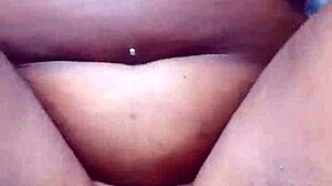 explosive creampie in tight ebony anal after deepthroat massage