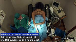 Phoenix Rose spreads in latex gloves for vibrator humiliation backstage