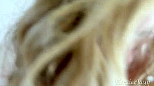 blonde milf face fucked filled by huge black cock creampie