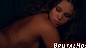 blindfolded bdsm teen tourista bound dominated in taxi by old guy