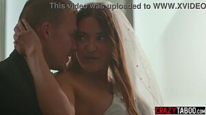naughty big ass bride gizelle blanco dives into rough fucking right at the altar