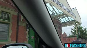 No Shame British Milf Bonnie Rose Flashes Tits And Pisses Outdoors