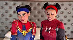 spider woman passionately anal fucked by best friend's boyfriend outdoors