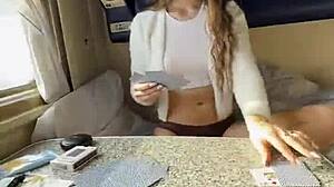 Stepsister Poker Game Turns Into Bent Over Anal Ride