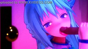 konosuba aqua gets naughty at the glory hole whoops 😳🍆