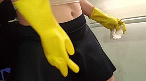 Real Latina Milf Maid Rides Cock Swallows POV Cumshot Homemade!