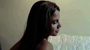 Skinny latina stepsis borrows coffee but gets bbc facial from black stud part 1