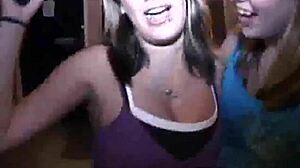 you watching this teen coed get her pussy fucked bent over in dorm party?