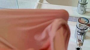 sauna bodybuilder neighbor ignores you while fingering thong panties