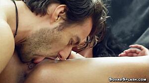 Ebonly Nia Nacci Deepthroats Huge Cock Outdoors