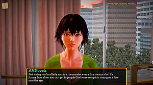 Brunette Redhead Teen with Big Tits Plays Erotic Family Game