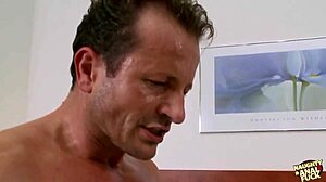 young bitch's puffy nipples and big clit get roughly fucked cum in mouth