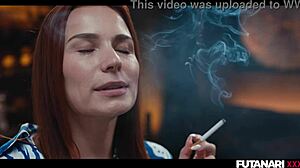 Josephine Jackson's futa shemale lips worship Clemence Audiard's throbbing cock hungrily