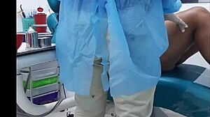 cita's dentist appointment ends with huge cock deep in mouth big tits braces braces nurse miniskirt