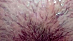 first time hubby licks my juicy hairy pussy closeup missionary creampie tight?