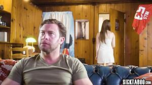 Stepdad Finds Comfort In Charly Summer's Big Tits Fuck