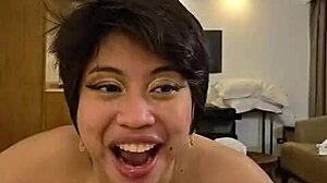 ever seen salome salvi puke on cock first time? pinay slut gagging deepthroat spits up
