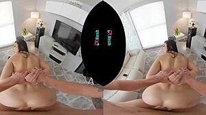 brooklyn gray catches boyfriend porn watching then rides creampie