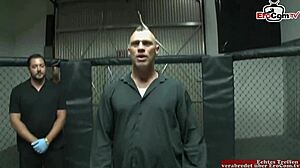 chubby big tit brunette slut rides fighter's cock hard 🔥