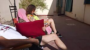 Hot Cuñada's Wild Reaction to Secret Cumshot