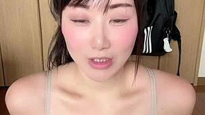 a japanese girl shows perfect big natural tits