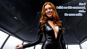 wanna watch honeymoon wife ride outdoors in leather catsuit boots for creampie cunilingus