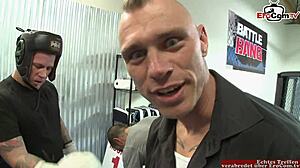 chubby big tit brunette slut rides fighter's cock hard 🔥