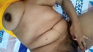 sexy housewife fingers deep into wet pussy