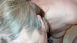 french slave maid 😈 sucks cock n masturbates outdoor bound 😩💦