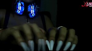 damn alice our cute latina milf manager relaxes us with asmr keyboard hand sounds!!