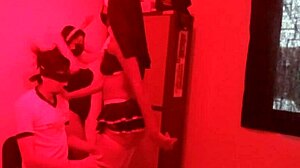 Horny Latinas dance erotically almost fuck effeminate man