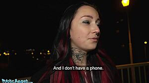 wanna fuck tattoo babe sharlotte thorne in public boiler room?