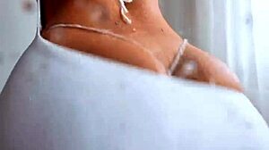 that tight dress clings perfect now it's oiled, soaked, and stretched from rough creampie pounding