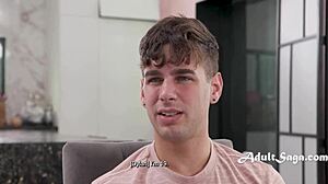 Blonde teen's huge pussy lips tempt step cousins!