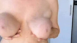 Mature Milf Strips Lingerie Toys Shaved Pussy Closeup