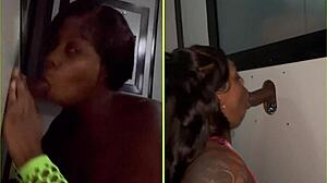 sucking strangers cocks at gloryhole gets sloppy 😈🍆💦🔥