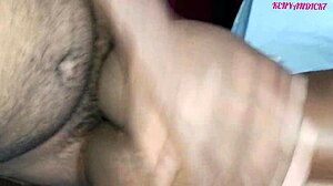 see through sheer reveals ebony cutie's pussy creaming on deep doggystyle dick