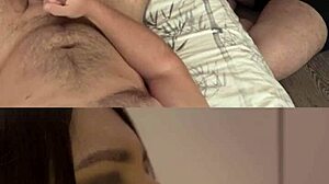 Cuckold Secretly Watches Steamy Oral Action