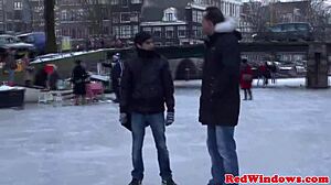 Real Dutch Hooker Moans from Intense Bikini Rimjob Close-Up