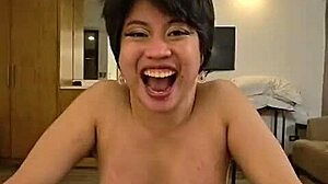 ever seen salome salvi puke on cock first time? pinay slut gagging deepthroat spits up