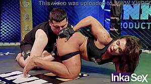 UFC Trainer Pounds Colombian Bodybuilder's Huge Ass