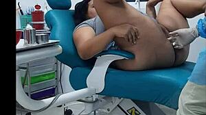 cita's dentist appointment ends with huge cock deep in mouth big tits braces braces nurse miniskirt