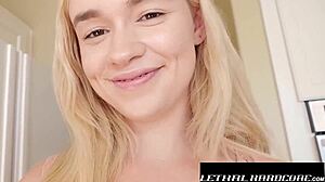 petite blonde deepthroats stepdad tits bounce cowgirl fuck 😏🍑