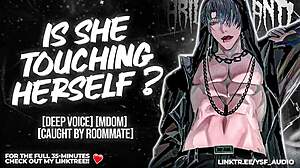 your dom roommate catches you jerking off and makes you cum for her ysf m4f
