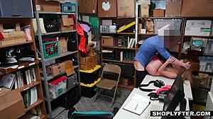 Hey officer, does this thick blonde teen shoplifter's big ass tempt you to fuck her hard?