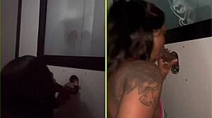 sucking strangers cocks at gloryhole gets sloppy 😈🍆💦🔥