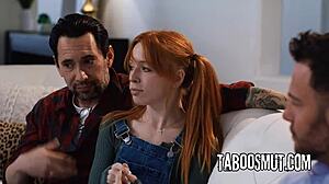 stepdad, your redhead stepdaughter's tight holes need sharing now