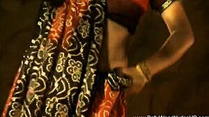 exotic indian bollywood lover teases stripping her clothes in erotic dance