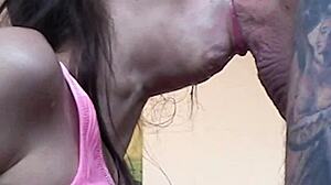 Candie Cross Face Fucked Rough After Deepthroat Break